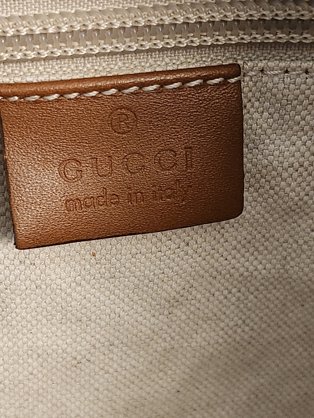 Gucci Guccissima GG Monogram Canvas Tote in Black With Brown Leather Handles - Picture 12 of 16